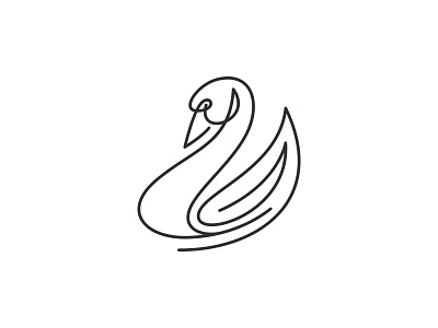 Swan Logo animal logo bird elegant feminine graphic design icon illustration lineart logo luxury swan swan logo