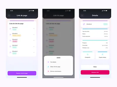 Payment links app branding btc crypto design illustration link pay logo payment links ui ux wallet