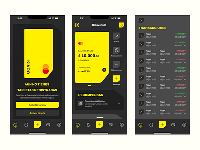 Transactions app branding btc credit card crypto design illustration logo transactions ui ux wallet