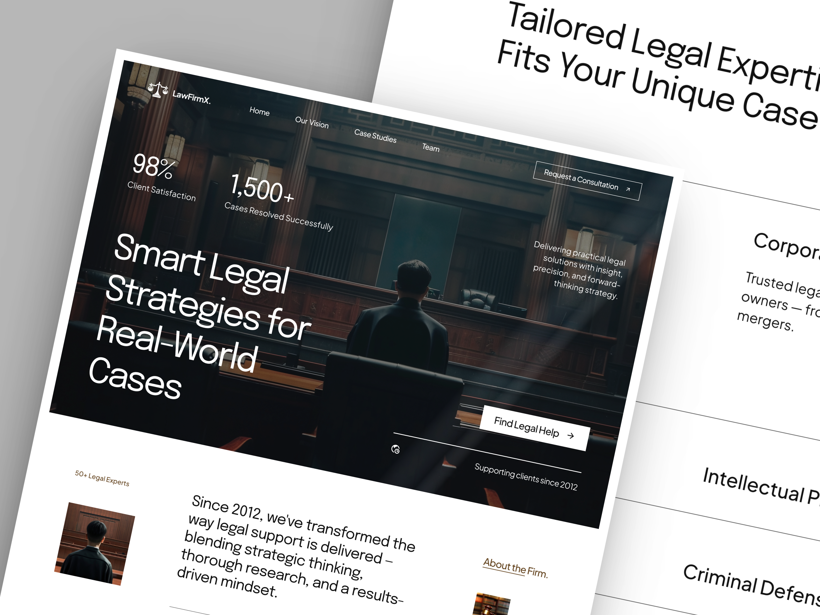 Example of UI UX Design For Website And Landing Page