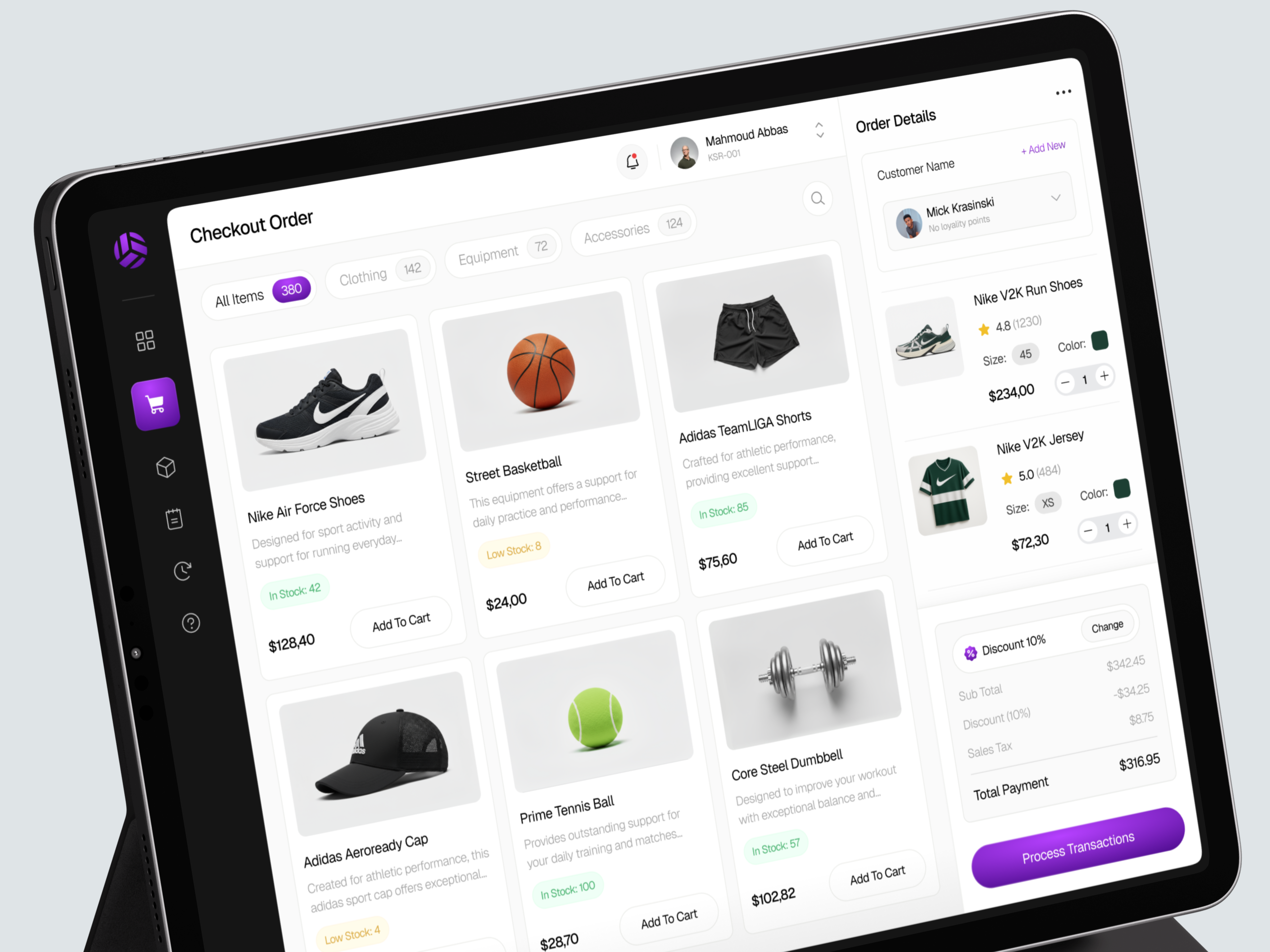 Athlio - Retail POS Dashboard admin dashboard cashier cashier app dashboard dashboard pos fashion fashion dashboard figma point of sale pos pos dashboard pos system product design retail retail pos sport pos store store dashboard tablet ui