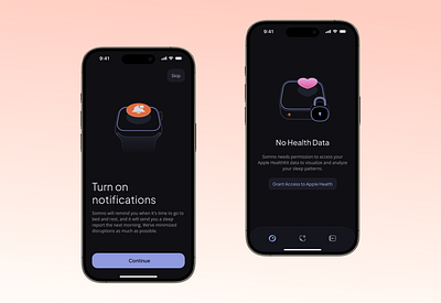 Authorization Guide of Somno app authorization onboarding sleep ui
