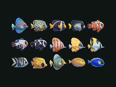 Aquaverse Illustration animal cartoon character colorful cute design fish game illustration vibrant