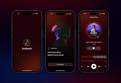Music Streaming Mobile App – UI/UX Design apps clean design modern design music music apps music apps deisgn music apps design music apps ui music apps ux