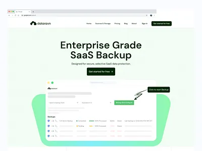DataRvan Landing page branding clean creative design designer home page landing page landingpage minimal saas saas landing page ui ui design