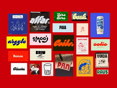 Moodboard for Affo Espresso Syrup brand brand design brand ideas brand identity branding bubbly coffee cursive fun graphic design hand drawn inspiration lettering letters logo logo ideas moodboard playful script type