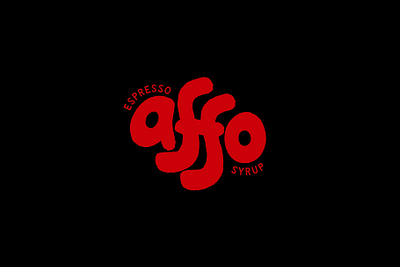 Logo Concept 02 - Affo Espresso Syrup brand designer brand ideas brand identity branding coffee fun graphic design hand drawn illustration logo logo concepts logo ideas logos logotype playful typography