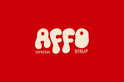 Logo Concept 03 - Affo Espresso Syrup brand design brand identity branding branding ideas coffee espresso food branding graphic design hand drawn illustration lettering letters logo syrup typography
