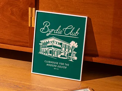 Branding for Byrdie Club - Luxury Golf brand brand dersign brand designer brand identity branding club cursive design designer golf graphic design green illustration logo logo design script typography ui ux vector