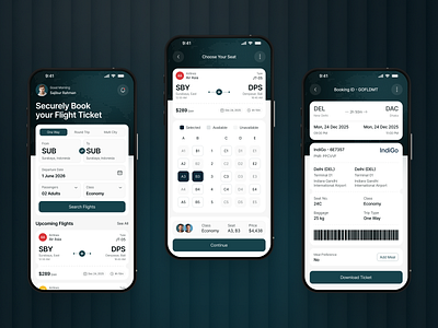 Flight Booking App app concept booking app design figma design figma uiux flight booking flight search light app mobile app design modern app sajibur design ticket booking travel app travel booking ui ui design ux design