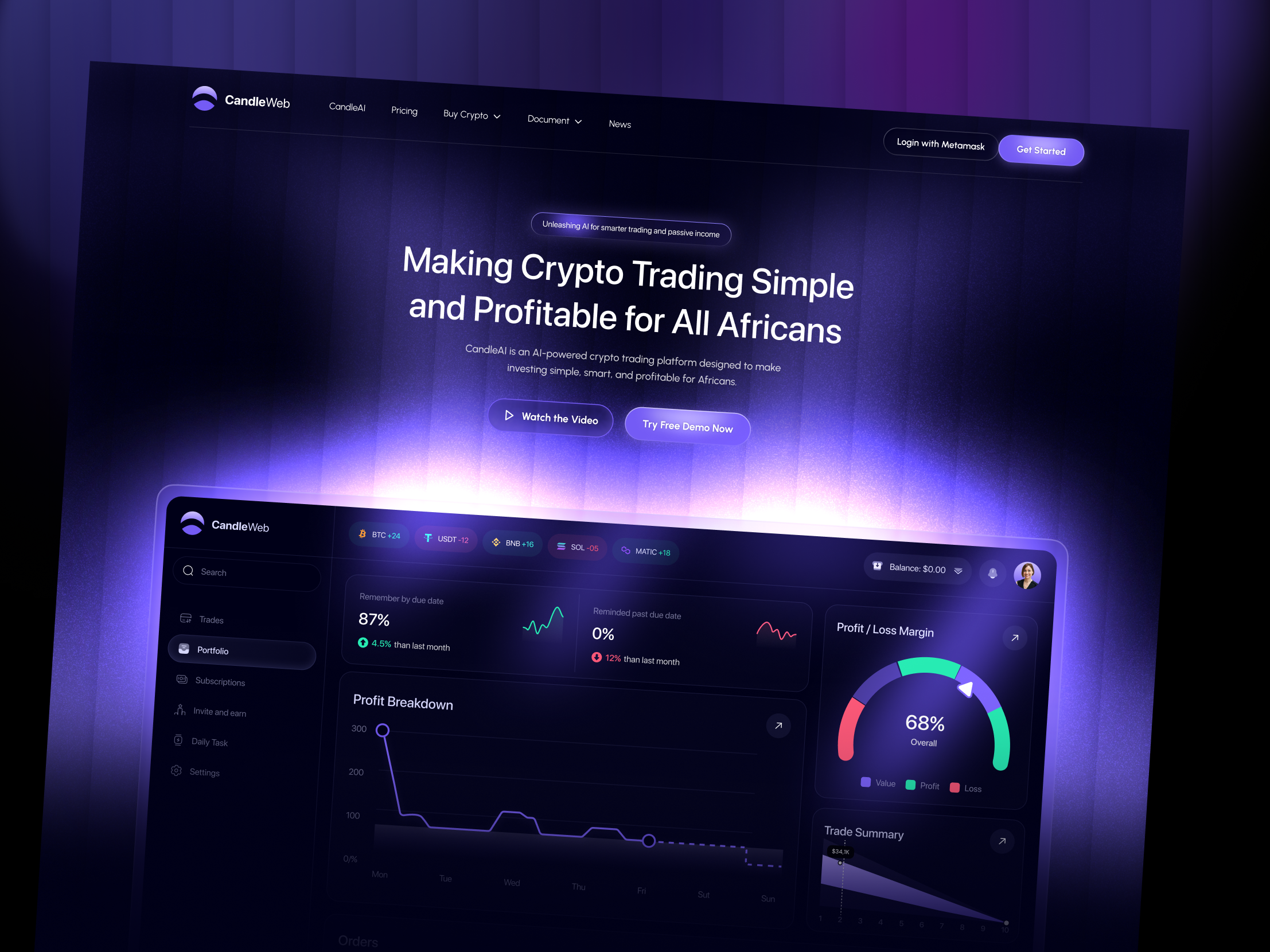 Example of Crypto Website Design