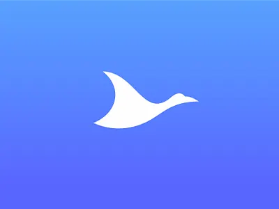 Flying Duck bird duck fimbird fly logo logodesigner sky