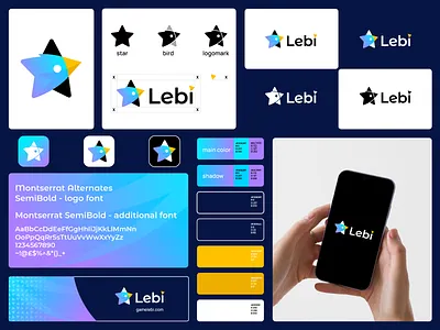 Lebi branding bet bird logo brand brand design brand designer branding branding designer design elegant gaming graphic design logo logo design logo designer logodesign logodesigner logotype modern sport logo star logo