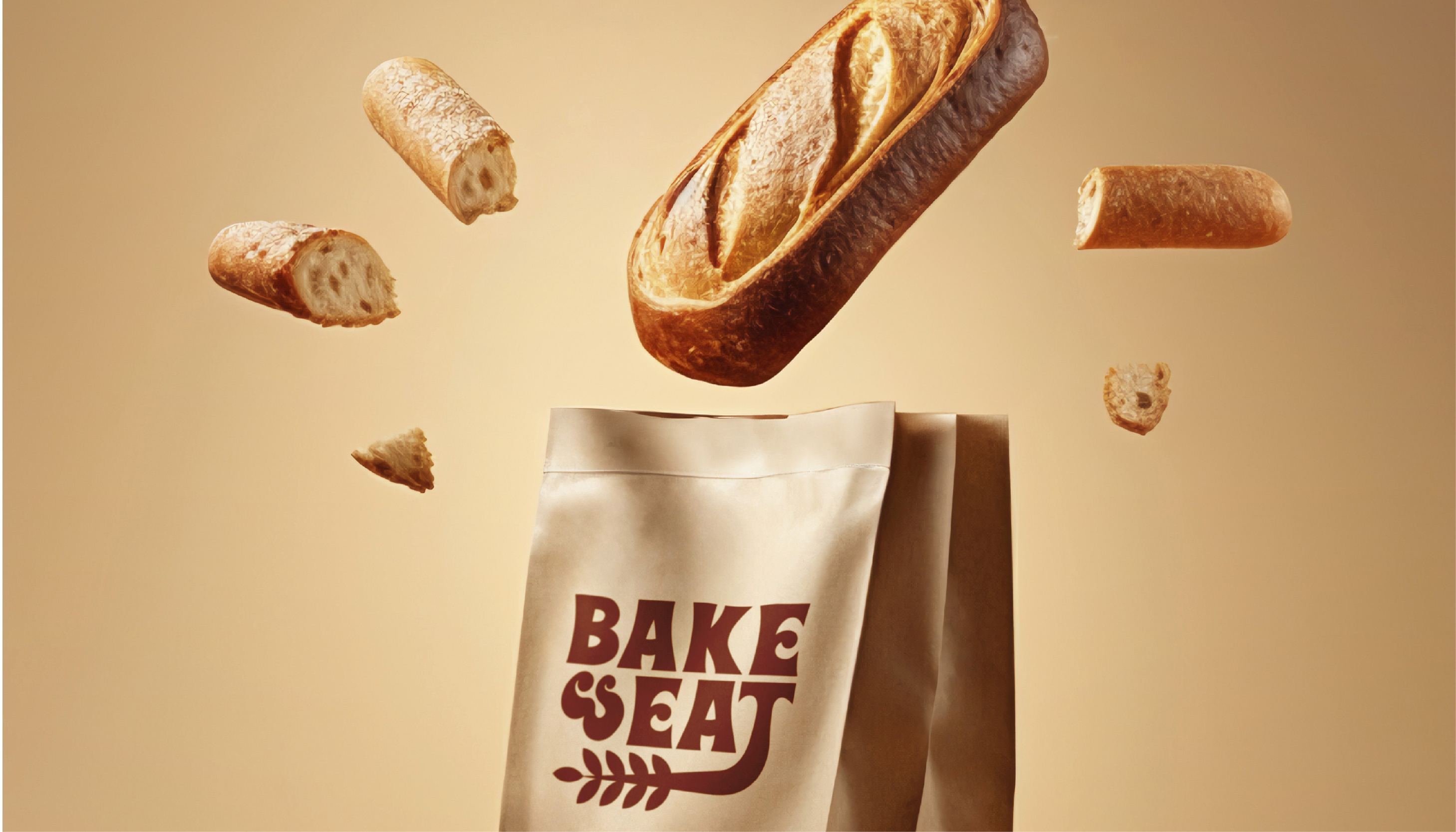 Bake & Eat Bakery Logo Design bakery logo branding custom logo design graphic design logo logo design