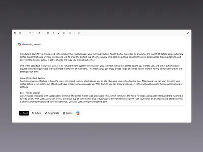 Generate with Copilot - SnowUI ai chat