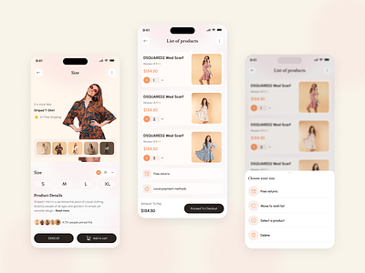 Fashion Store Mobile App UI app clothing store e commerce fashion fashion app fashion store fashion store app luxury store app mobile app online store product filter shop store style inspiration app ui