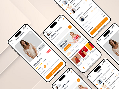 E-commerce Mobile App Design app app design checkout e commerce fashion figma interface ios mobile app mobile ui online shop online store product card product design shopping ui design user interface ux design