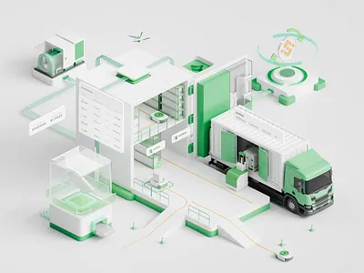 Credora — Decentralized Finance 3D Illustration 3d 3d illustration animate b2b blender blockchain clean cryptocurrency dapp decentralized defi dipa inhouse fintech illustration minimalist modern design saas startup vector web3