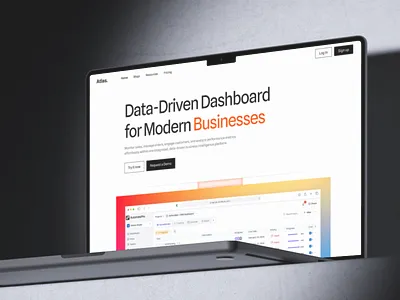 Modern Business Landing Page business dashboard figma landing page ui ux design website
