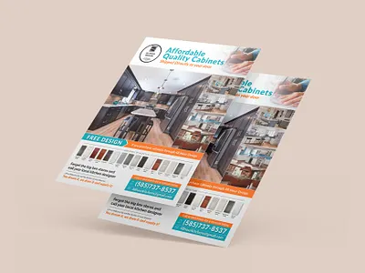 48 Hour Kitchen Flyer Design cabinet clean cooking creative design flyer interios kitchen leaflet luxury modern poster print professional renovaiton sink tap wood