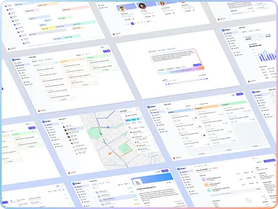 SaaS UI Layouts calendar view figma gant ui gantt kanban ui map ui map view saas ui ui kit
