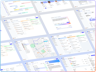 SaaS UI Layouts calendar view figma gant ui gantt kanban ui map ui map view saas ui ui kit