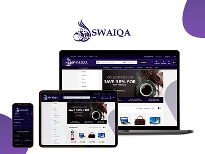 SWAIQA E-Commerce Landing Page UI/UX Design & Development deign development ecommerce landingpage ui ux web