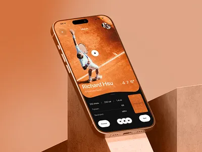 Pulse – Tennis Performance Mobile Dashboard admin ai analytics app app design b2b crm dashboard design game interface mobile mobile app saas software tennis tracking ui ux