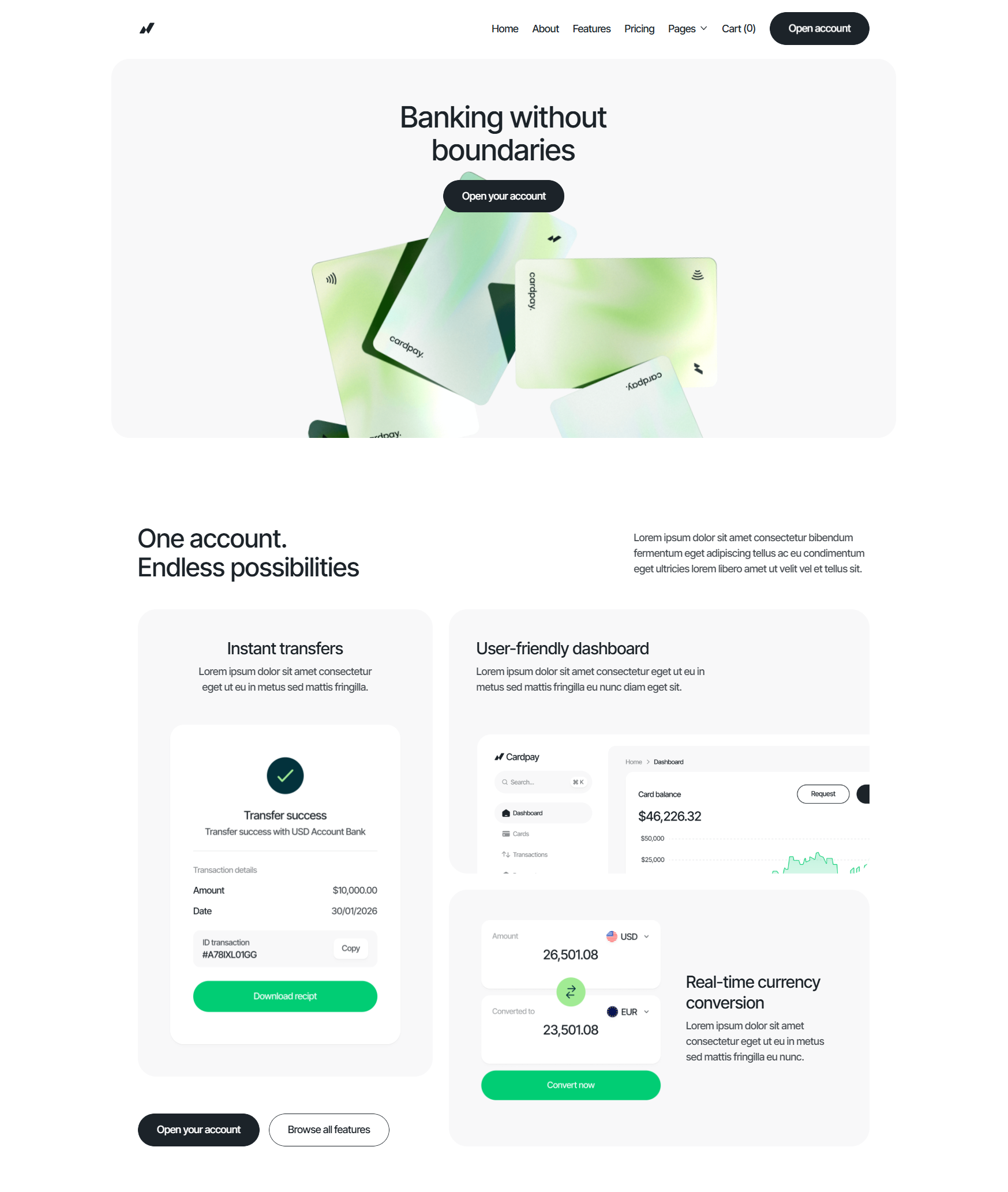 Banking website website agency branding design design agency website design