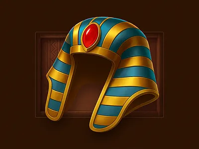 Egypt Style Icon ai ai illustration casium casual cgi chest design digital art egypt game game design graphic design headdress icon icon design icon set illustration klaft nemes treasure