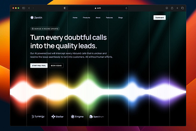 Design That Truly Speaks About The Tool aidesign b2bsaas callcenter conversiondesign ctadesign darkmode dashboarddesign design figma gradientdesign herodesign landingpage productdesign saas ui uidesign userinterface ux webdesign webui