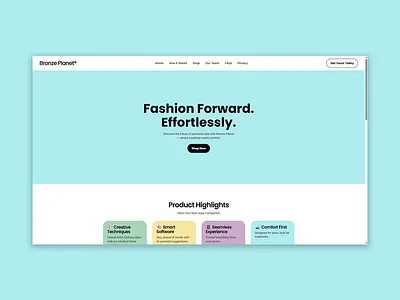 Bronze Planet figma framer responsive typography ui webdesign