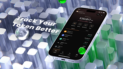 Tirra- Crypto Wallet Mobile Apps app crypto crypto exchange dark design fintech graphic design interface investing mobile motion graphics ui wallet