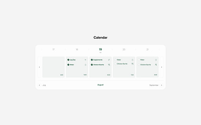 🌟 Minimal Calendar - Habit Tracking app app calendar calendar card dashboard design habit tracker home page landing page tracker ui website