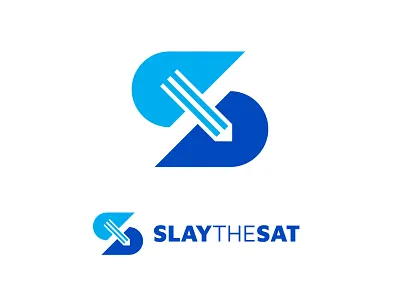 SlayTheSat graphic design logo pen sat slay