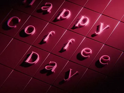 3D Animation Coffee Day 3d animation b3d blender branding design graphic design illustration motion graphics ui