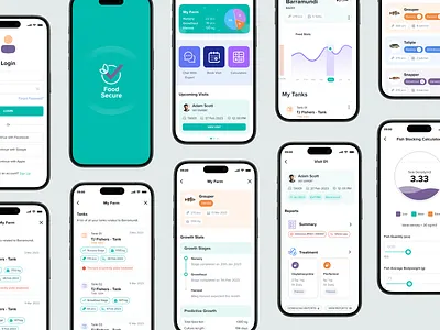 Delightful UI for a Marine Husbandry Mobile App app app design best app design bsb clean design interface ios iphone light mode minimal mobile mobile app mobile app design mobile application mobile ui modern ui product design ui ux