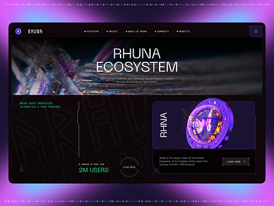 WEB3 Hero Section crypto cyber cyberpunk hero homepage token ui web3