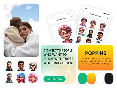 ListenUpp branding design health illustration logo mobile mobile app ui ux wellness