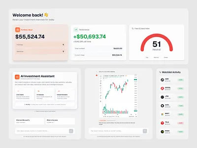 InvestStocks - Real-Time Insights branding design figma figmadesign graphic design illustration logo ui uidesign uiux