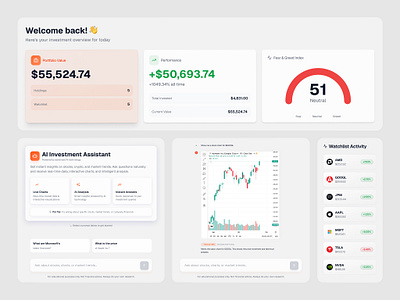 InvestStocks - Real-Time Insights branding design figma figmadesign graphic design illustration logo ui uidesign uiux