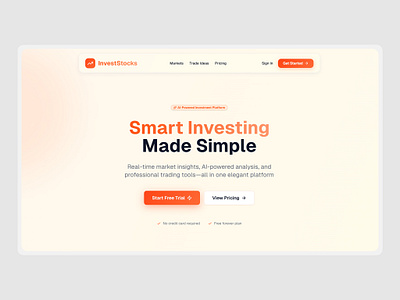 InvestStocks - Real-Time Insights branding design figma figmadesign graphic design illustration logo ui uidesign uiux
