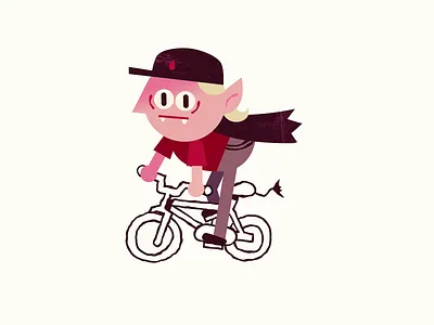 Halloween Macaframa with Dracula ae aftereffect animation autumn berg bicycle bully character design dracula halloween illustration loop mascot motion season vibe wheelie