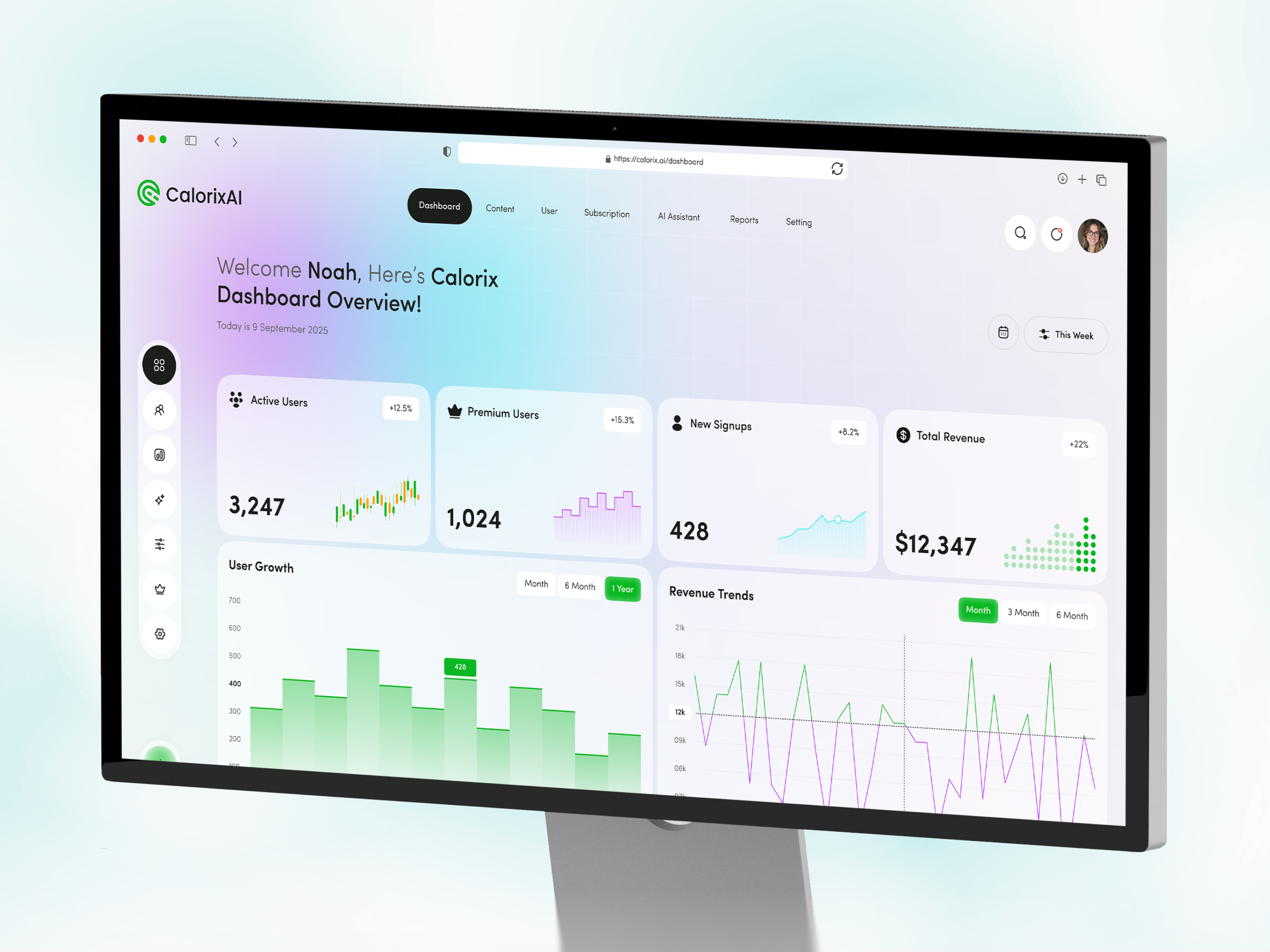 Example of Smart Analytics & Revenue Dashboard Design