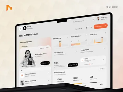 Mentora - Edtech Web Application | Dashboard | Potential 3d app branding design mobile mobile app ui web application