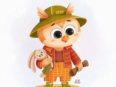 Owlet 2d art commission artist book cover illustration book illustration brand character branding cartoon cartoon character cartoon characters cartoon illustration character development children illustration commissions open design fairy tale illustration mascot packing design stylized
