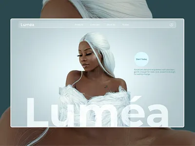 Luméa — Minimal Beauty Landing Page Design beauty branding design figma graphic design illustration landing page lifestyle logo minimalist minimalistic modern ui web design