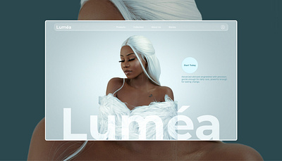 Luméa — Minimal Beauty Landing Page Design beauty branding design figma graphic design illustration landing page lifestyle logo minimalist minimalistic modern ui web design