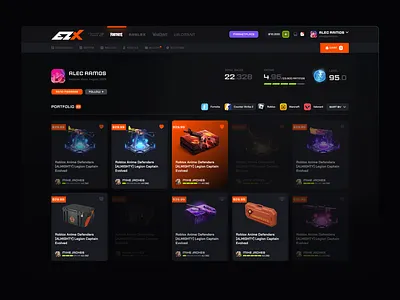 Gaming Marketplace community platform crm dashboard crypto dashboard esports app esports dashboard esports website fanbase app fanbase platform fandom platform game marketplace game platform gaming app gaming dashboard gaming website influencer marketing platform p2p marketplace saas dashboard saas website web3 gaming
