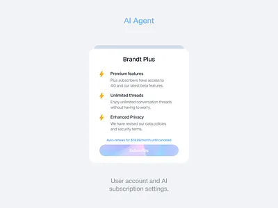 UI Spotlight: AI Agent aidesign aifigma aiui aiux figmadesign headstartui premiumui productdesign uidesign uxdesign